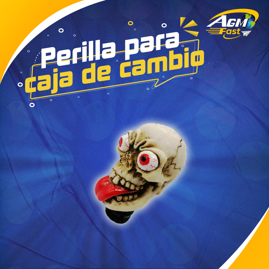 Perilla para Caja Calavera Sacando Lengua