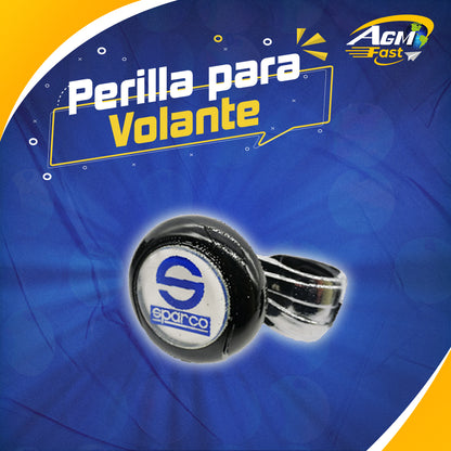 Perilla para Volante Negro con logo Sparco